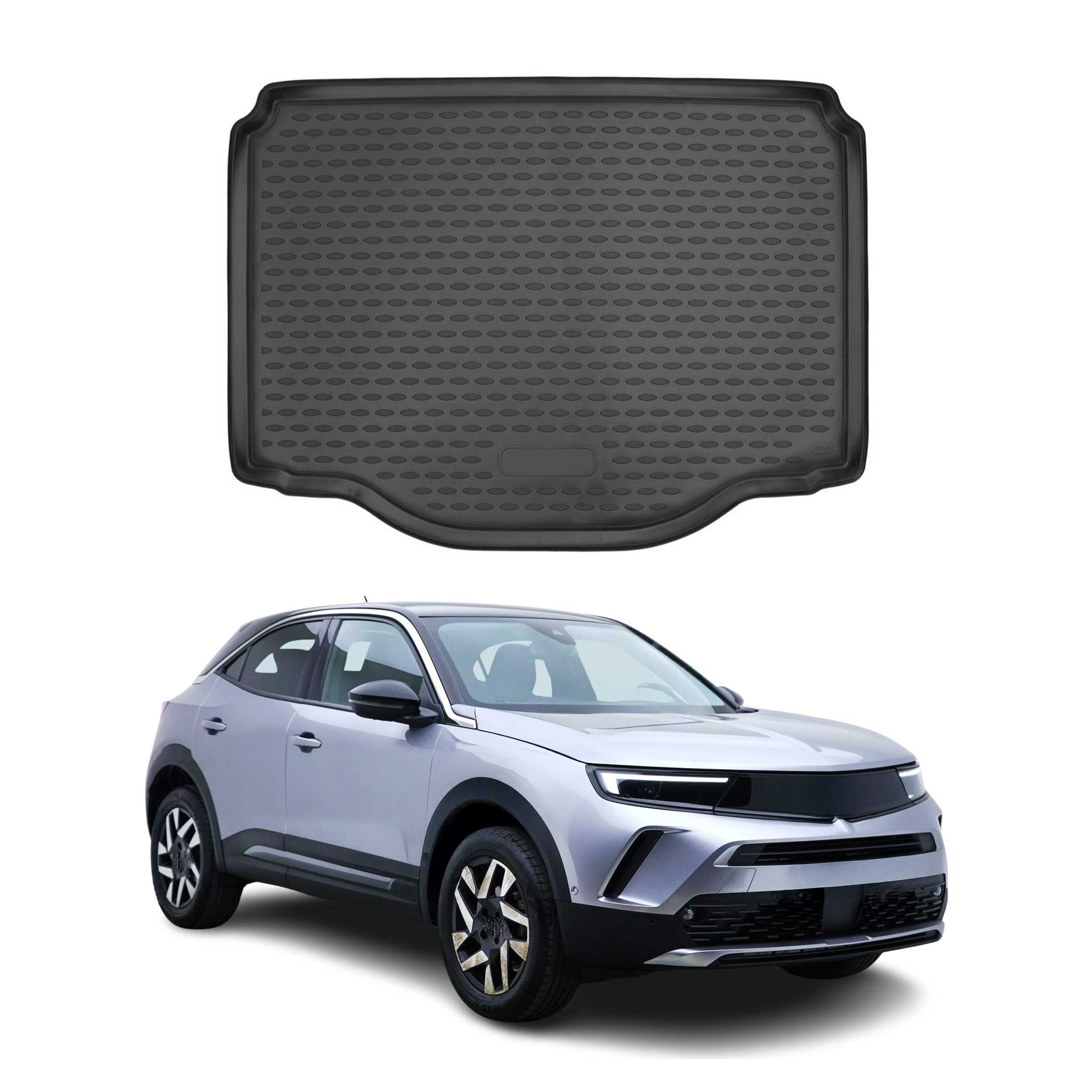 Omac Kofferraumwanne Kompatibel Mit Opel Mokka 2019-2021 Passgenau Aus Gummi Schwarz