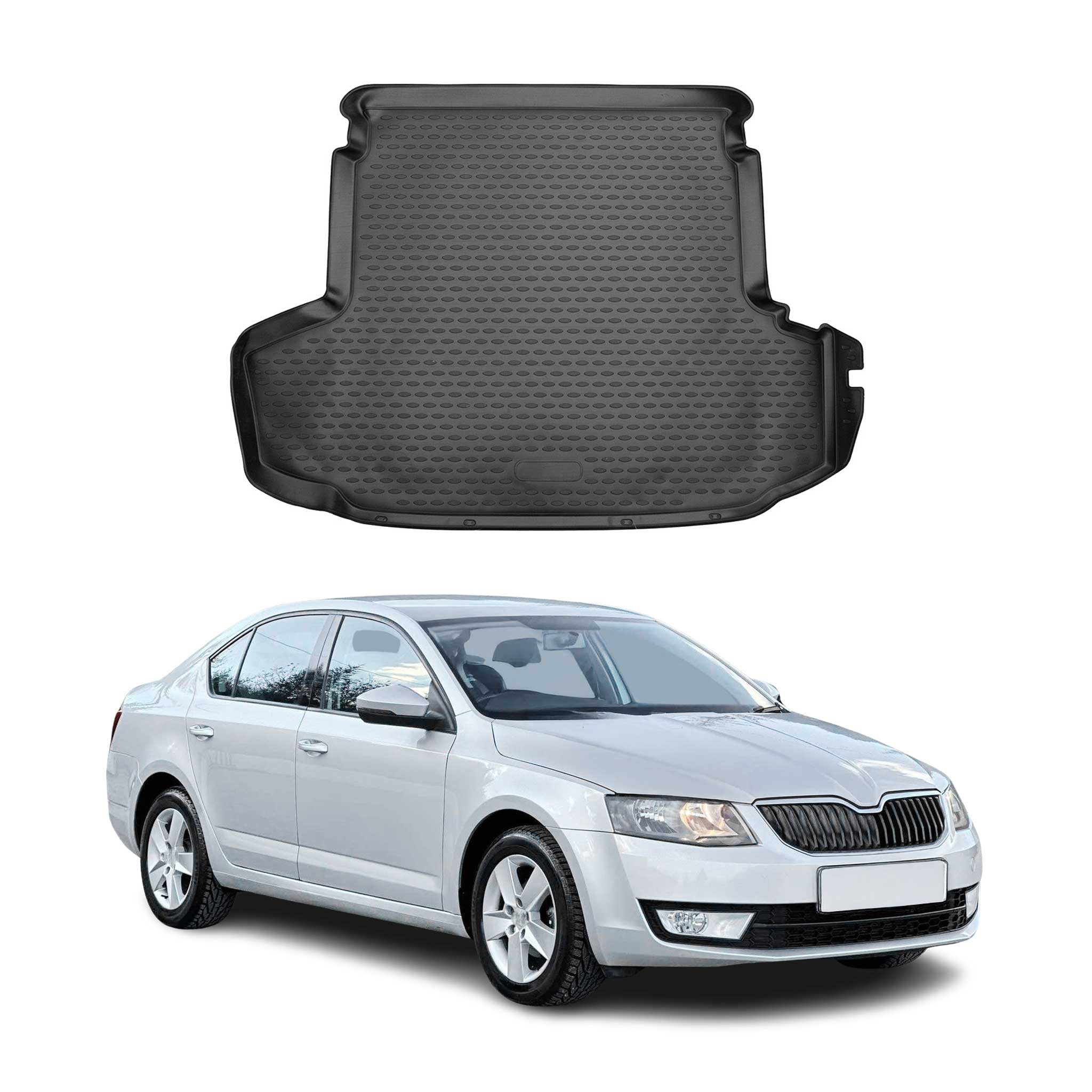 Omac Kofferraumwanne Für Skoda Octavia 2017-2019 Tpe Schwarz