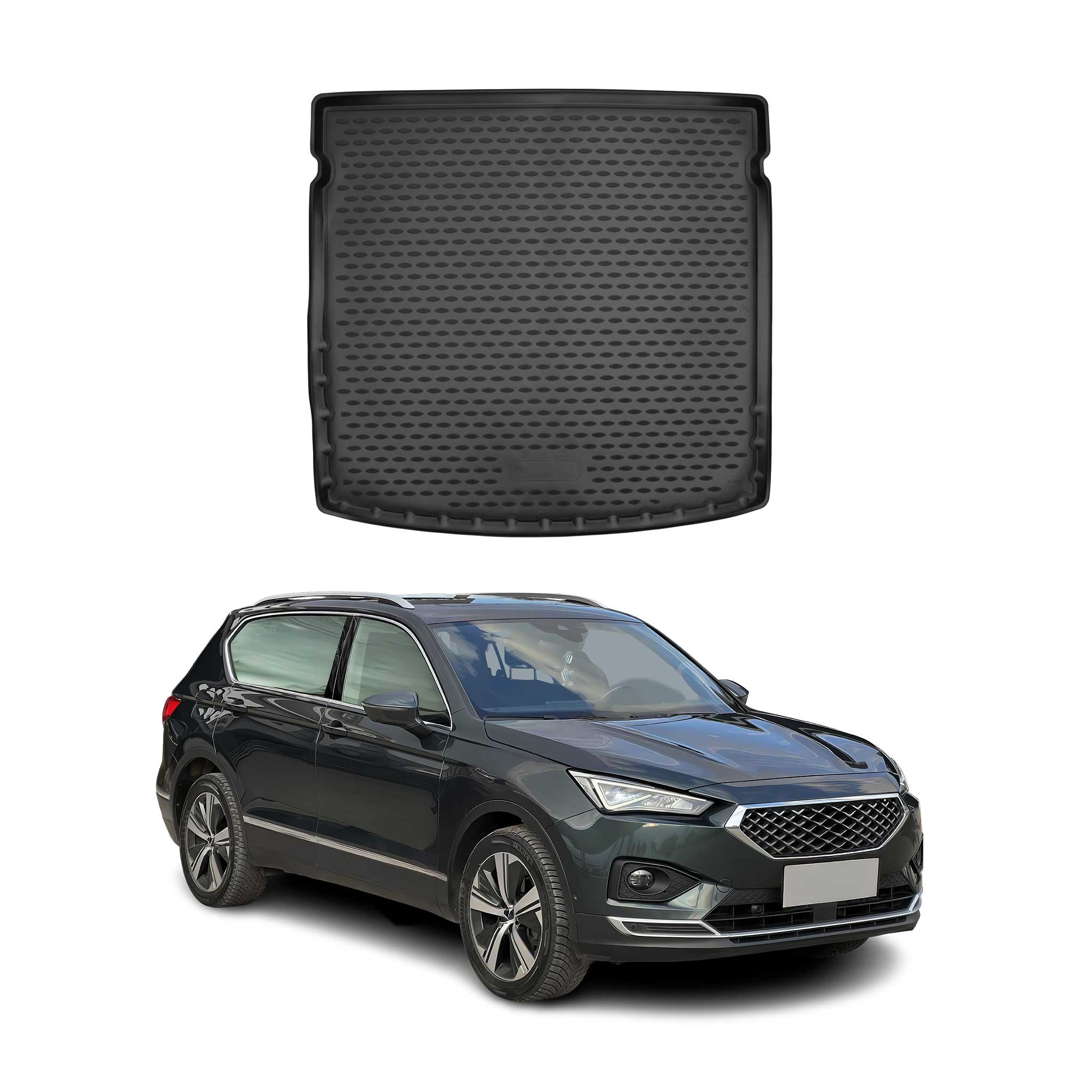Omac Kofferraumwanne Für Seat Tarraco 2018-2024 Gummi Tpe Schwarz