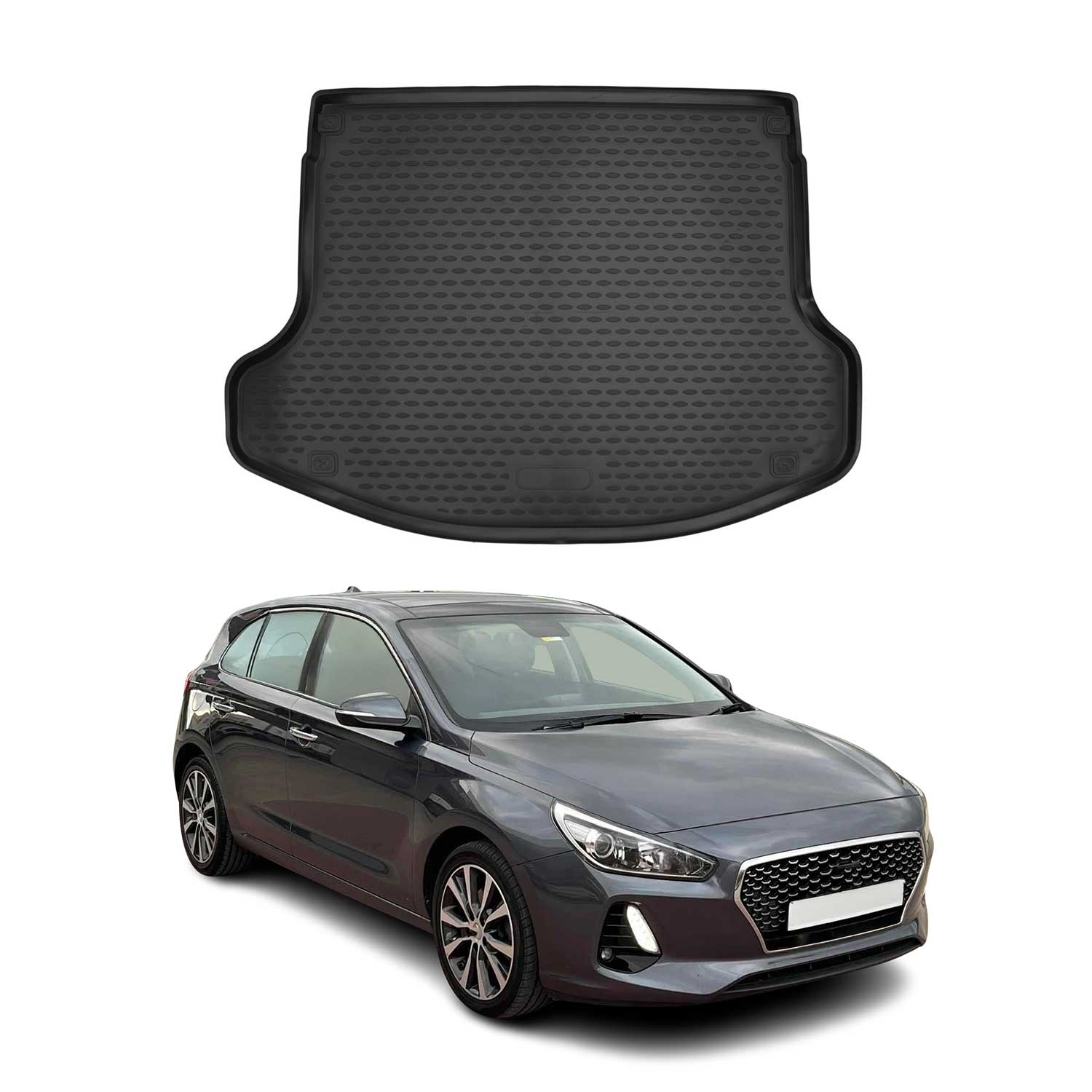 Omac Kofferraumwanne Für Hyundai I30 Fastback 2017-2026 Gummi Tpe
