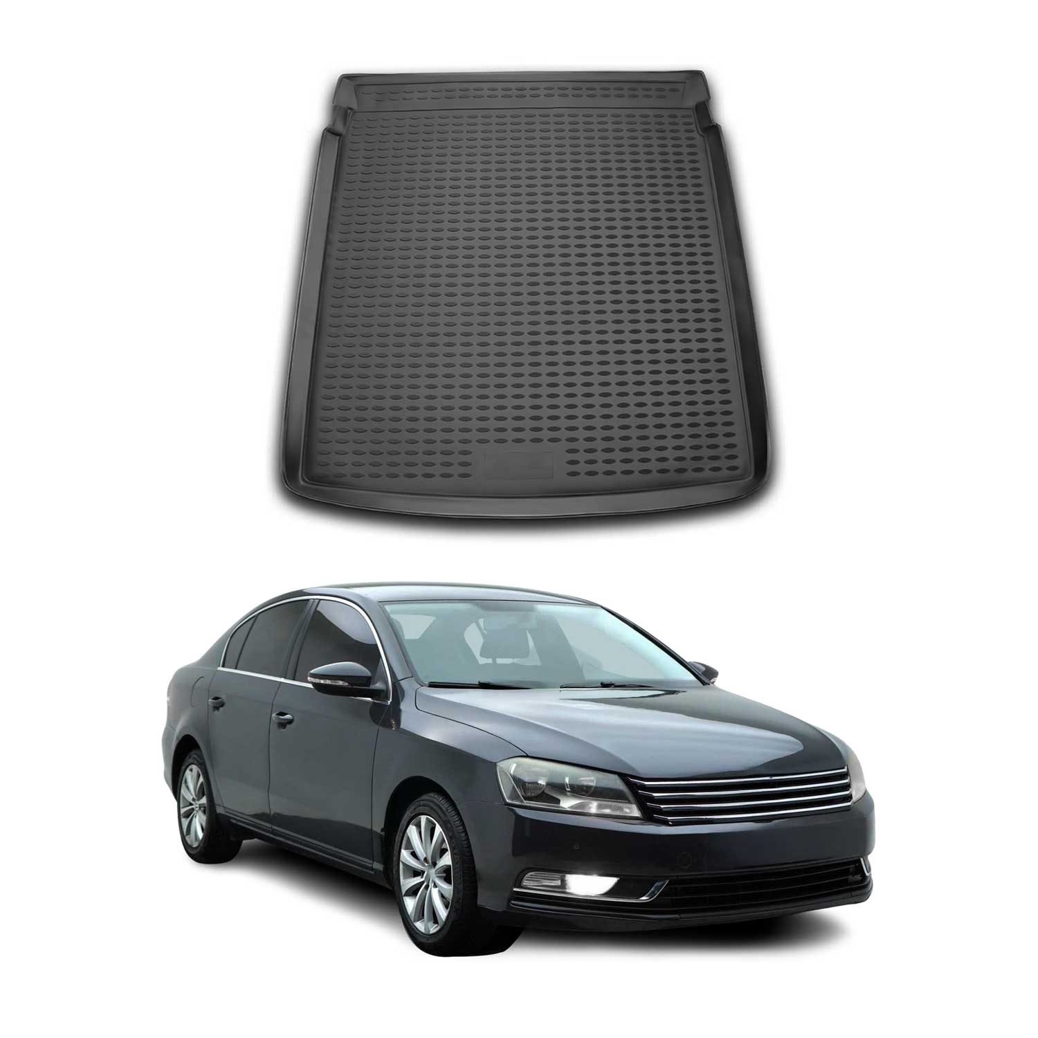 Omac Kofferraumwanne Für Vw Passat B7 Limo 2010-2014 Tpe Schwarz