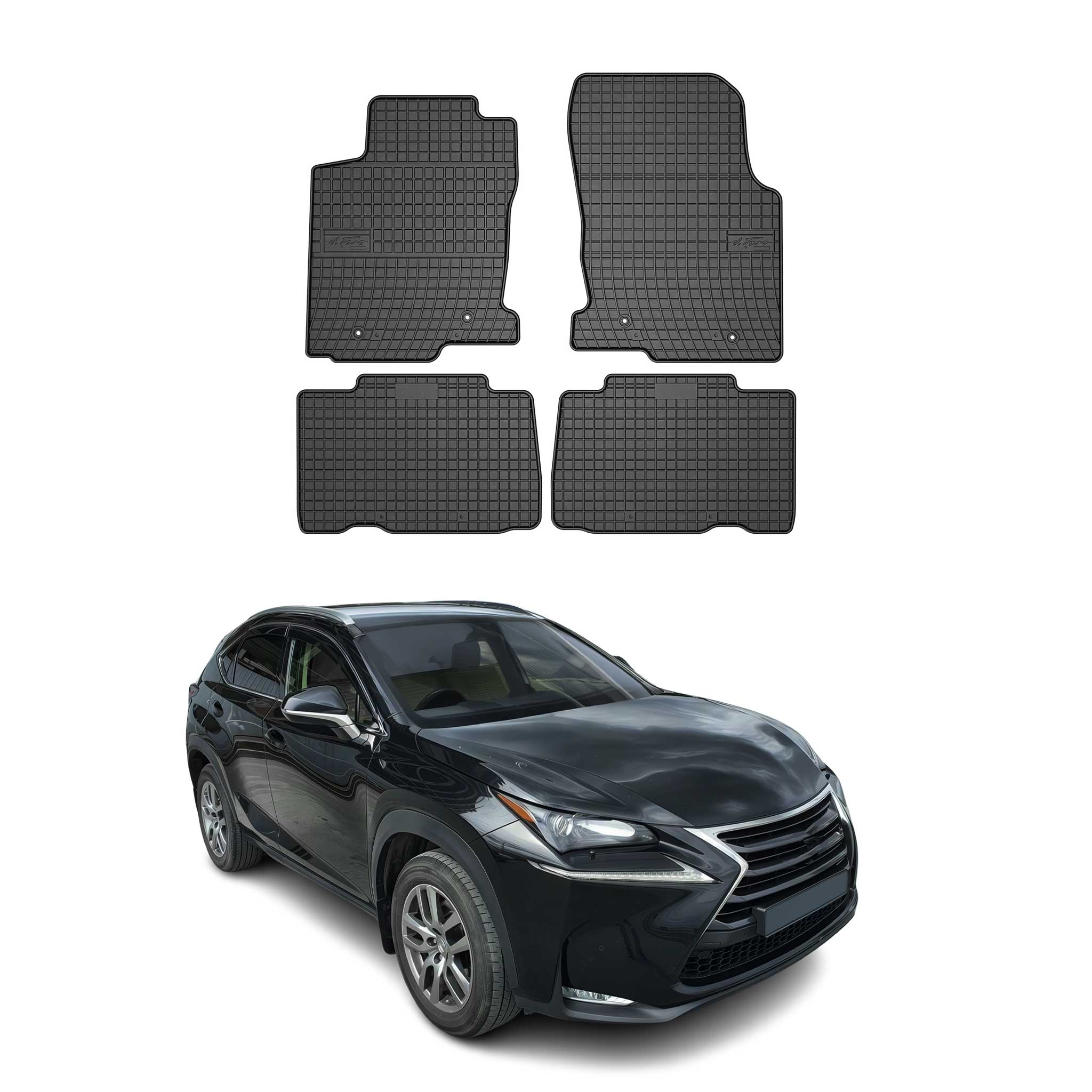 Kofferraumwanne Laderaumwanne Für Lexus Nx 200t 2015-2017 Gummi Tpe Schwarz
