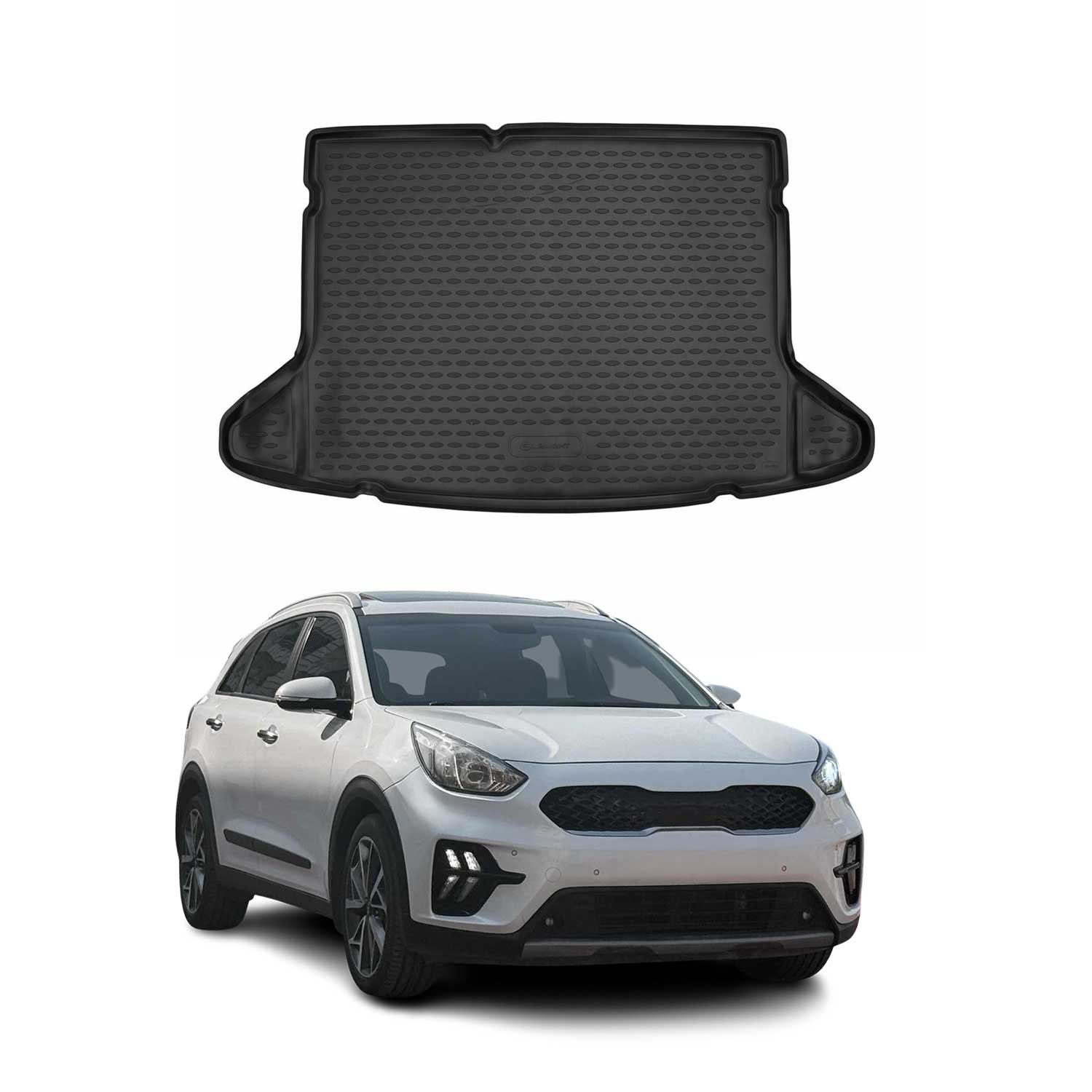 Kofferraumwanne Laderaummatte Für Kia Niro I 2017-2022 Hybrid Schwarz 1 Tlg