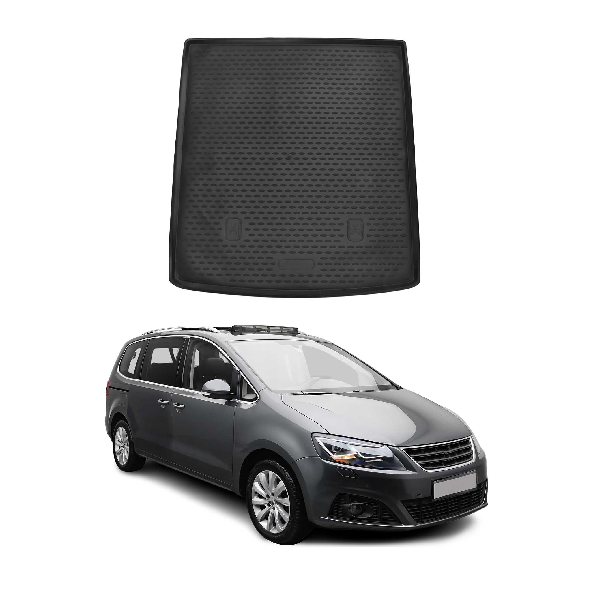 Omac Kofferraumwanne Für Seat Alhambra 2017-2021 Tpe Schwarz