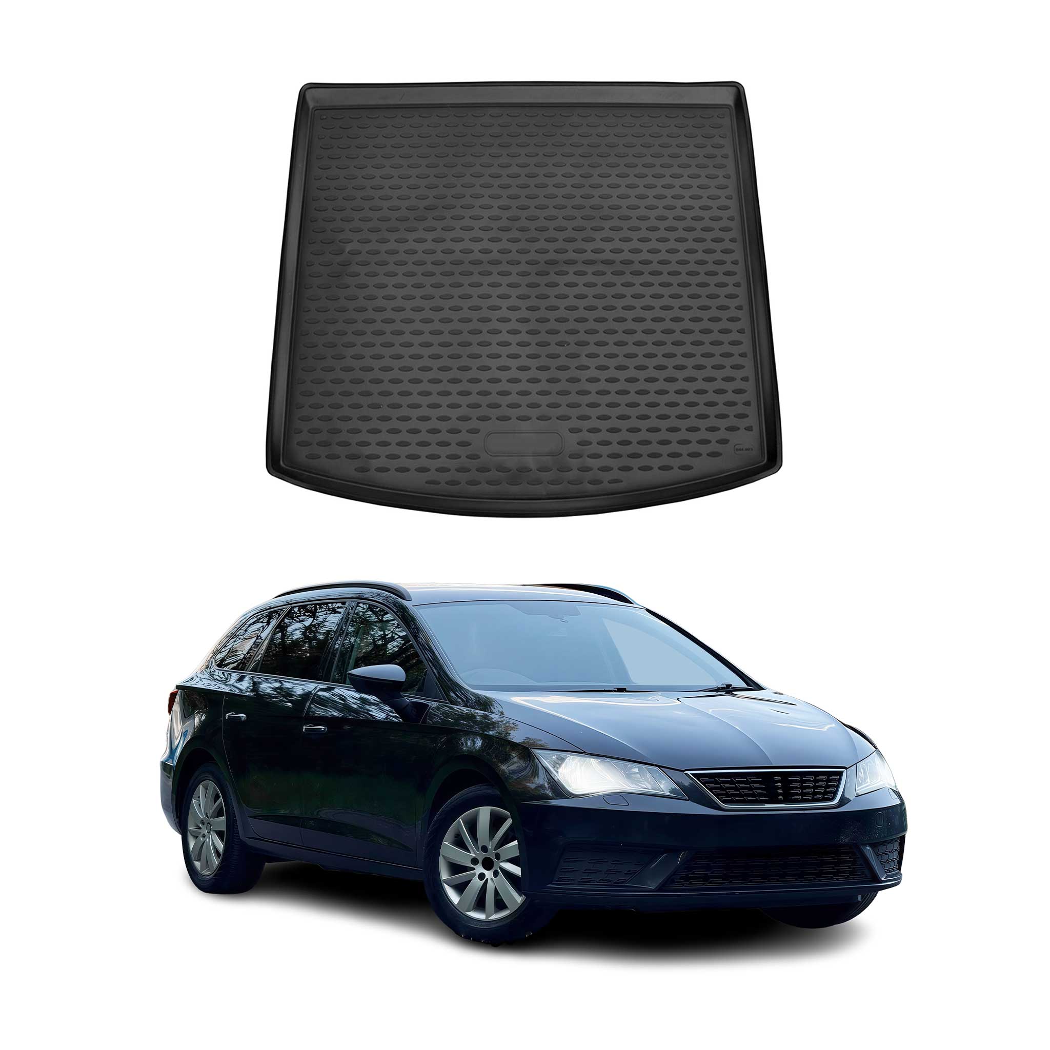 Omac Kofferraumwanne Für Seat Leon Kombi 2012-2020 Tpe Schwarz