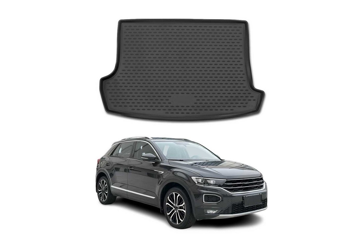Omac Kofferraumwanne Für Vw T-roc 2017-2025 Tpe Schwarz Bild 5