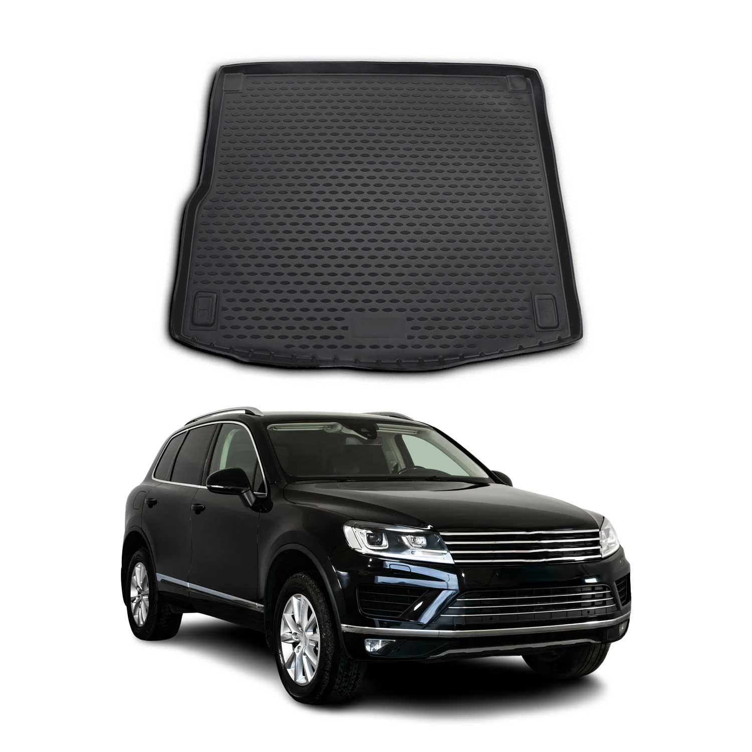 Omac Kofferraumwanne Für Vw Touareg 2010-2014 Tpe Schwarz