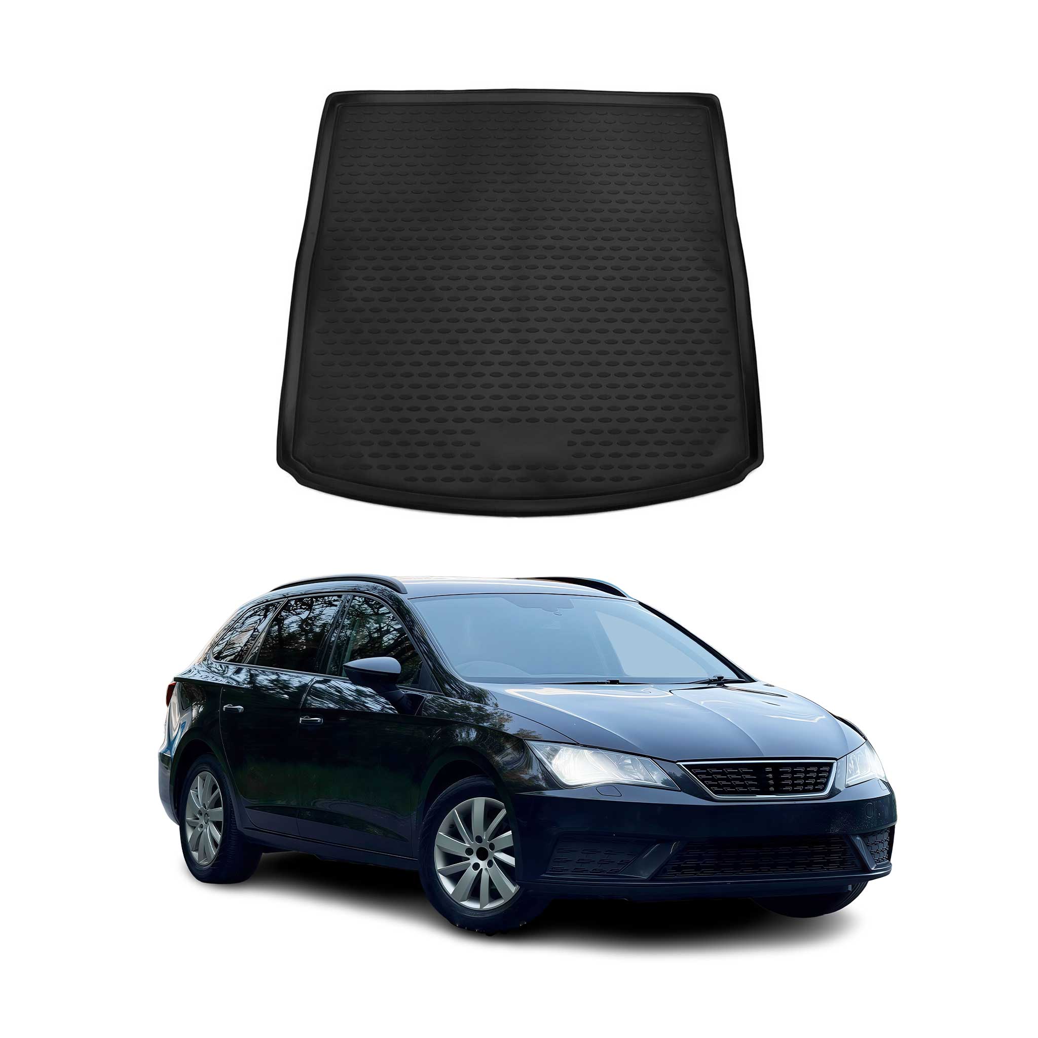 Omac Kofferraumwanne Für Seat Leon 2013-2020 Kombi Tpe Schwarz
