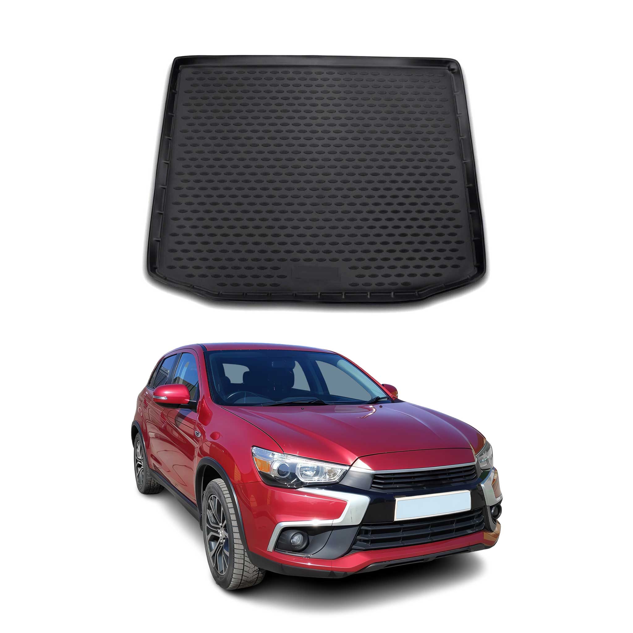 Omac Kofferraumwanne Für Mitsubishi Asx 2010-2021 Tpe Schwarz