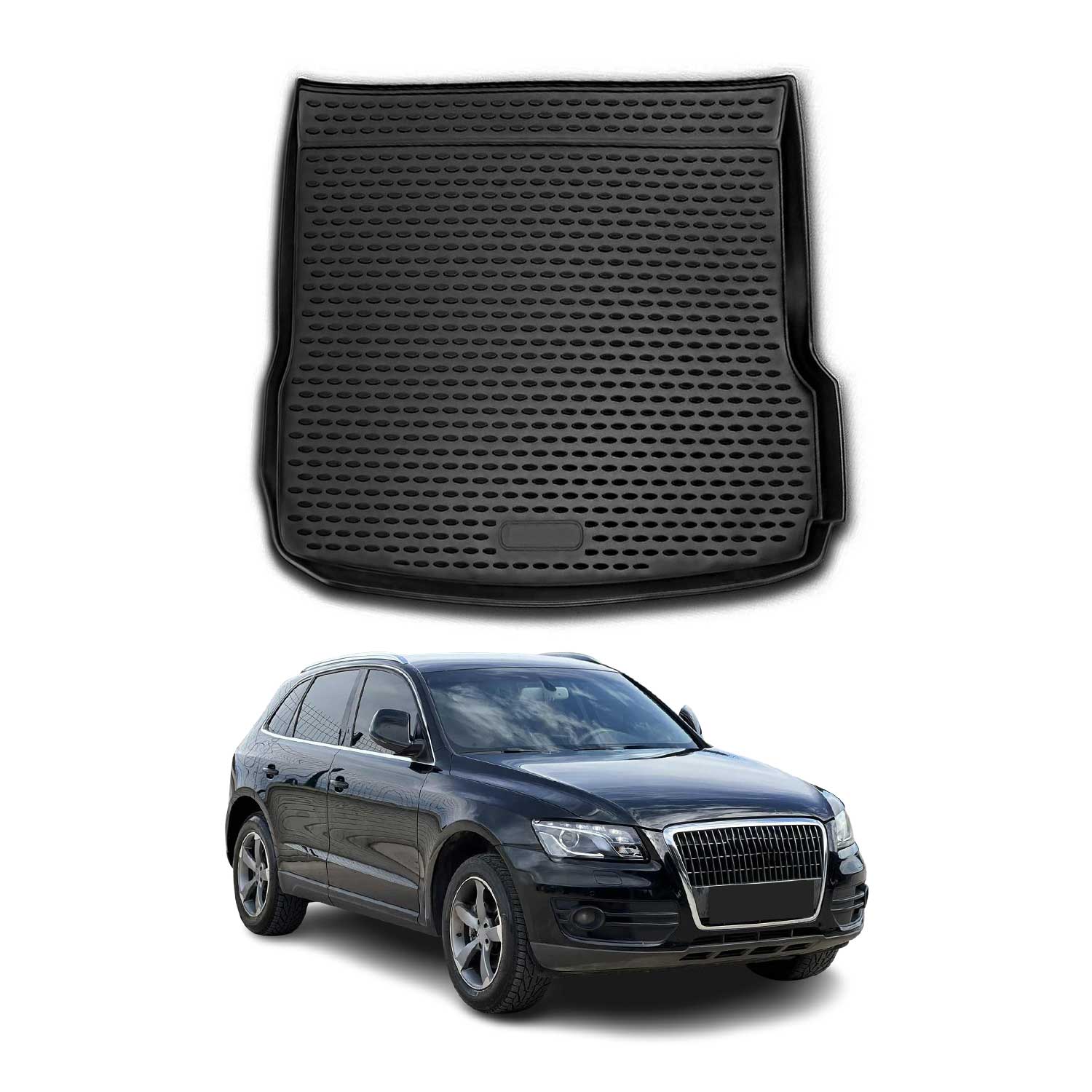 Omac Kofferraumwanne Für Audi Q5 8rb 2008-2017 Tpe Schwarz
