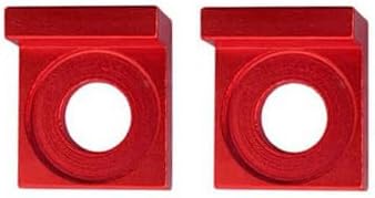 Stück 12 Mm Quadratischer Roter Kettenspanner Aus Aluminium Für Offroad-motorräder - 1 Stück 12 Mm Quadratischer Roter Kettenspanner Aus Aluminium Für Offroad-motorräder