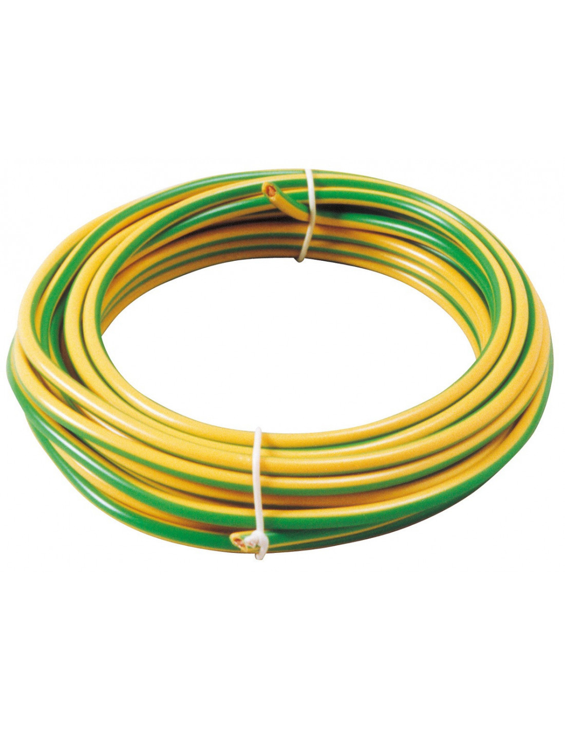 Fil H07v-u 2.5mm2 Vert/jaune Dhome Câble De Terre Normalisé - Dhome