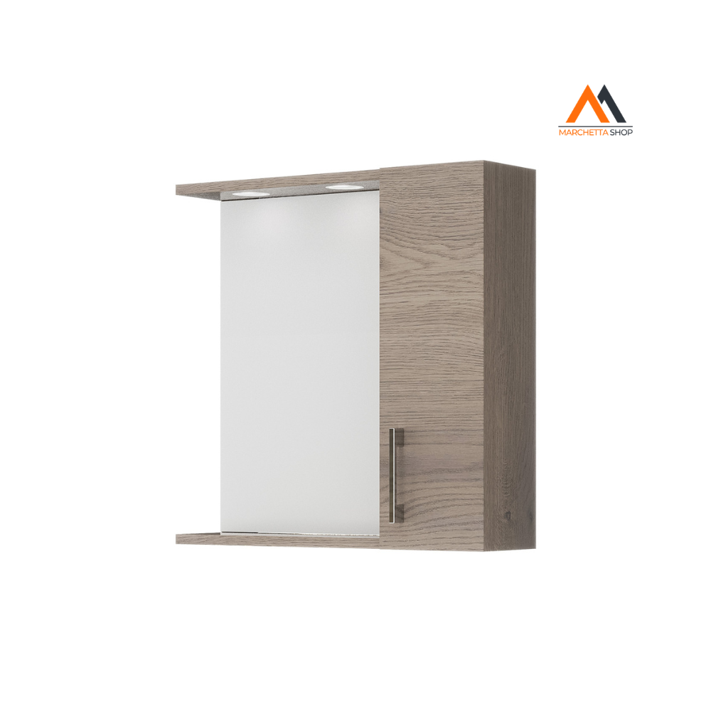 Specchiera Da Bagno Pensile Singolo Cm 58,4 X 15,1 X H.57,1