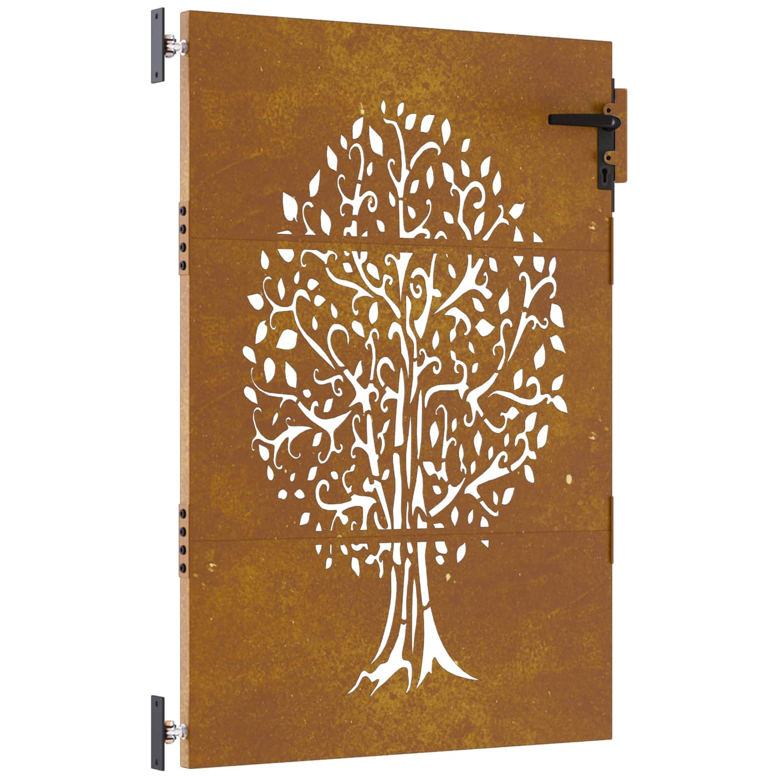 Maison Exclusive - Gartentor 85x150 Cm Cortenstahl Baum-design