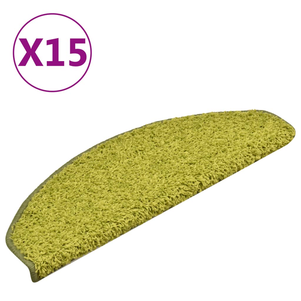Maison Exclusive - Stufenmatten 15 Stk. 65x21x4 Cm Grün Halbrund