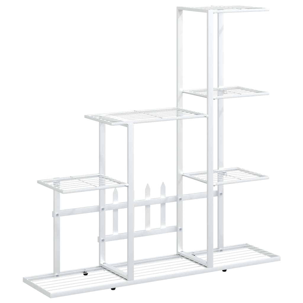 Maison Exclusive - Blumenständer 94,5x25x88 Cm Weiß Metall