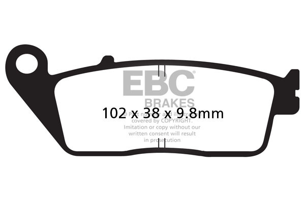 Ebc Sfa196 Roller-bremsbeläge (satz Für 1 Bremsscheibe)