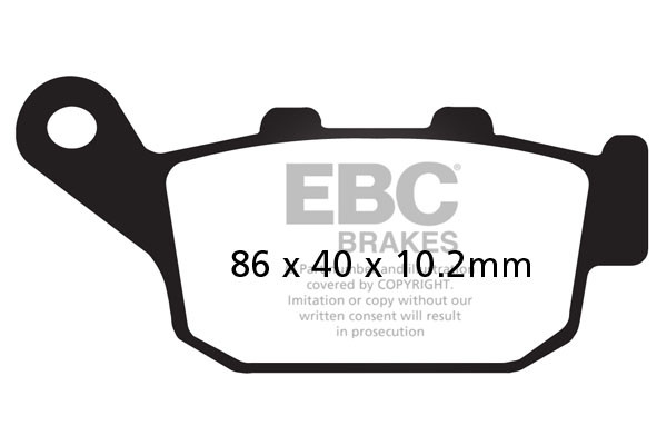 Ebc Sfa140 Roller-bremsbeläge (satz Für 1 Bremsscheibe)