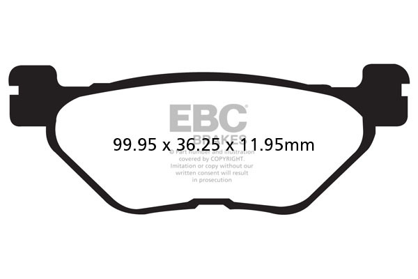Ebc Sfa319 Roller-bremsbeläge (satz Für 1 Bremsscheibe)