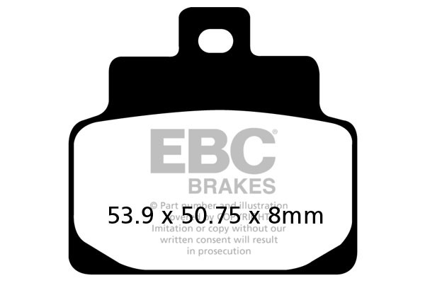 Ebc Sfa301 Rollerbremsbeläge (satz Für 1 Bremsscheibe)