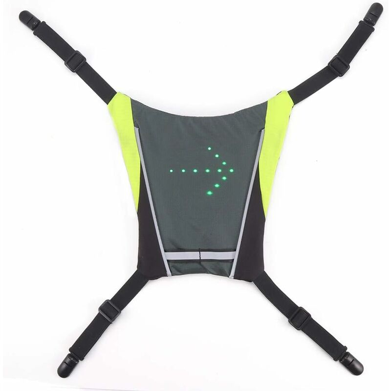 Warnweste, Reflektierender Fahrradrucksack, Signallichtanzeige, Fernbedienung, Led-fahrradlichterweste, Für Outdoor-wanderungen, Camping, Radfahren