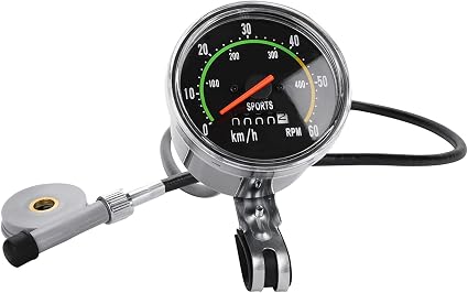 Mechanischer Fahrradtacho, Wasserdichter Kilometerzähler, Klassischer, Motorisierter, Analoger Retro-rundtacho Für Dreiräder, Drehzahlmesser (km/h), 26 Bis 29 Zoll, Aluminiumlegierung, Mtb-codes