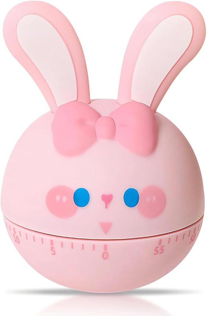 Visueller Timer Für Kinder, 60-minuten-countdown-timer Für Die Küche Im Klassenzimmer, Zeitmanagement-tool Für Das Büro Für Kinder, Geräuschloser Betrieb, Kaninchenmuster
