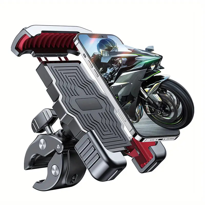 Fahrrad-handyhalterung, [1 S Sichere Verriegelung] Motorrad-handyhalterung 360° Drehbar, Fahrrad-handyhalterung Für Elektroroller/roller/mountainbike, Kompatibel Mit Iphone/galaxy 4,7"-6,8