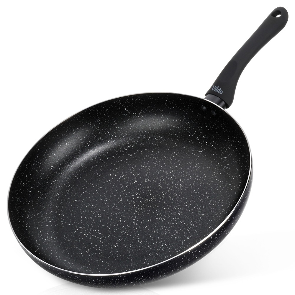 Bratpfanne Aus Schwarzem Granit, 32 Cm