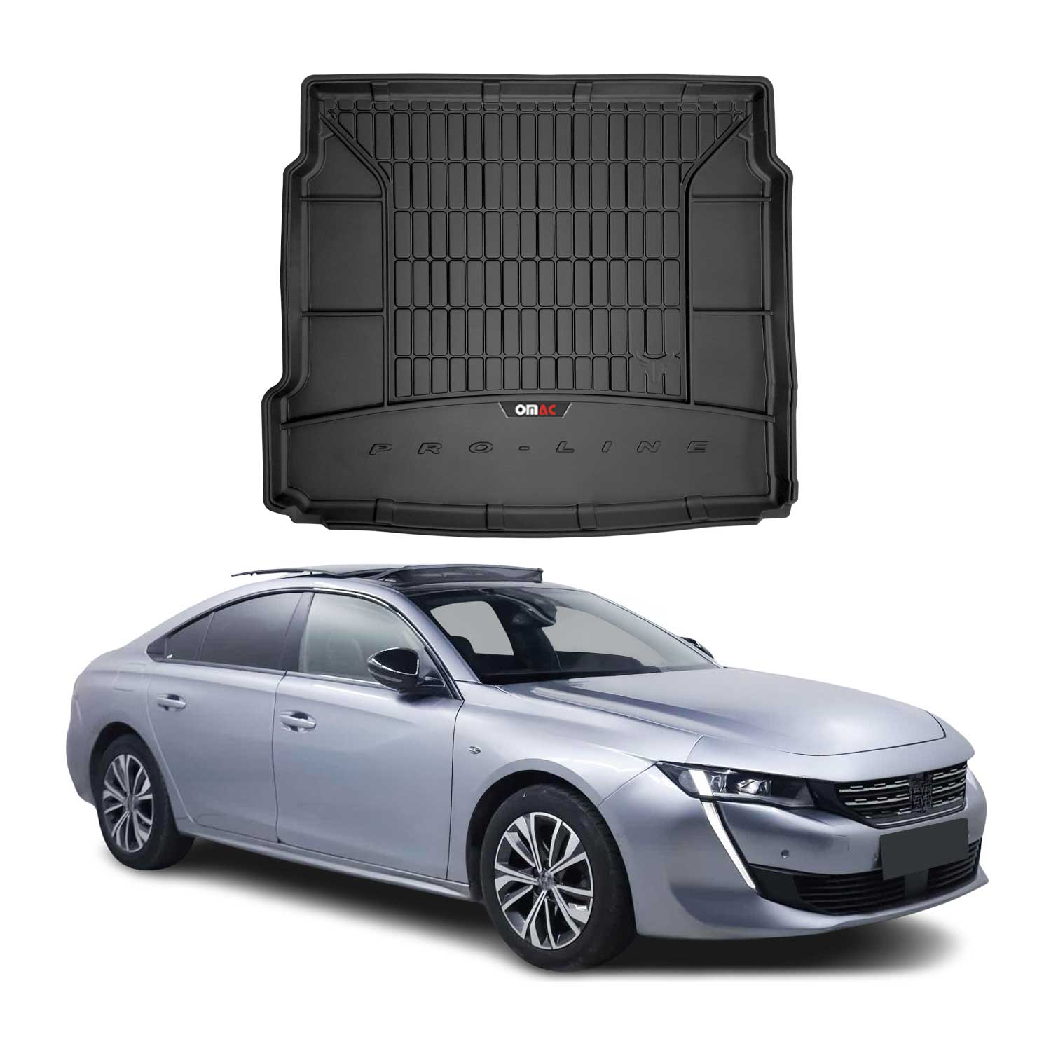Omac Kofferraumwanne Für Peugeot 508 2018-2025 Tpe Schwarz