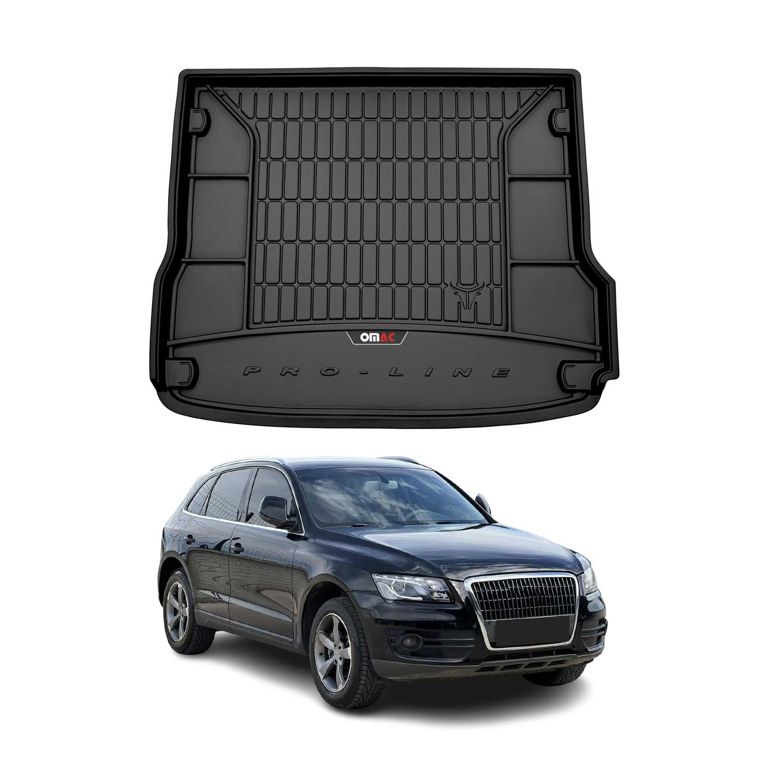 Omac Kofferraumwanne Für Audi Q5 2008-2017 Tpe Schwarz