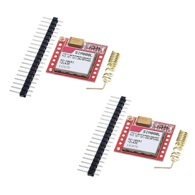 Stück Mini-sim800l-gprs-gsm-modul (kleinstes Modul) Mit Micro-sim-karte, Drahtloser Quadband-schnittstelle, Ttl-seriellanschluss Und Antenne