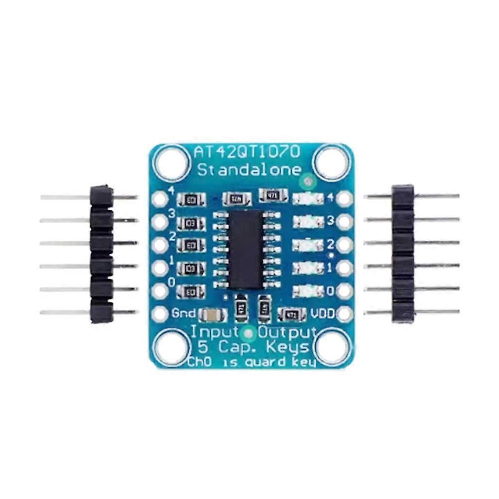 At42qt1070 Touch-sensor-breakout-board, 5-tasten-kapazitives Touchpad, Diy-elektronikanzeige, Mehrfache Kapazitive Sensorik