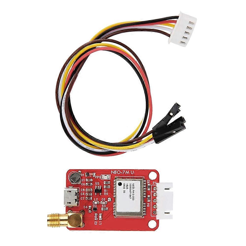 Neo-7m Modul Navigationssatellitenpositionierungsplatine Mit Verbindungsleitung, Serieller Kommunikationsträger, Keramikantenne
