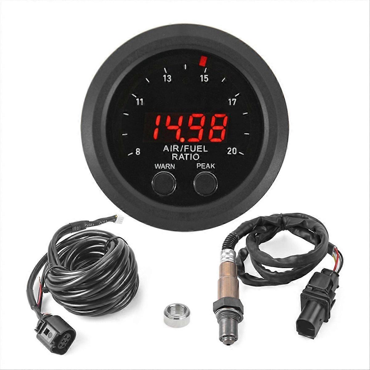 12v 52mm Integriertes Luft-kraftstoff-verhältnis-messgerät Mit Led-digitalanzeige