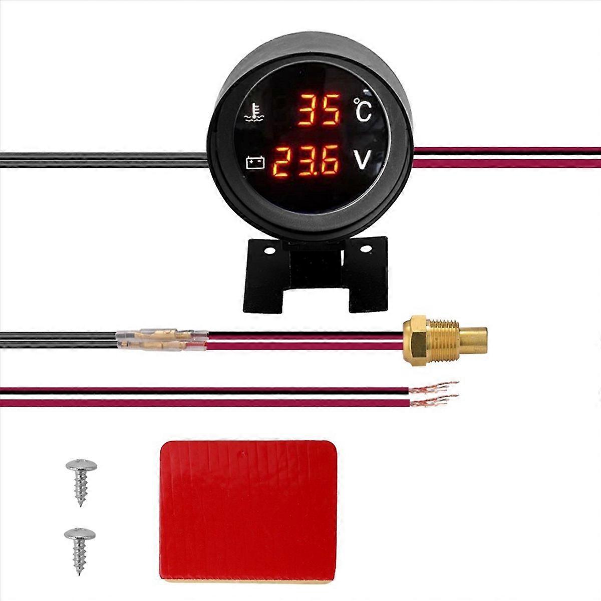 Runder Digitaler Led-wassertemperaturmesser Für Pkw Und Lkw (temperatursensor A)