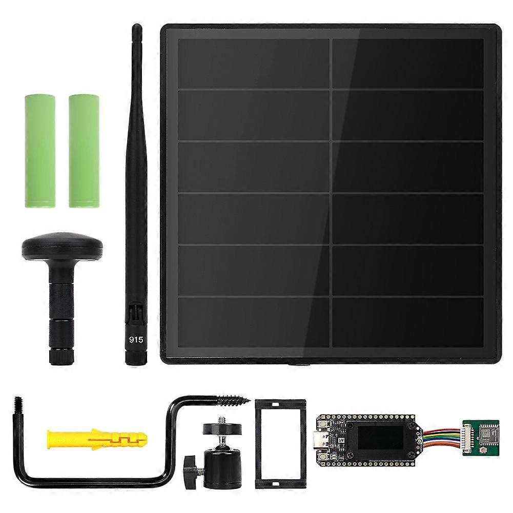 D5l H3 Meshtasic Solarbetriebenes Heltec Lora 32 V4 Esp32 Mit Gps-antenne, Lora, Wlan, Bluetooth, Energiesparendes Solar-mesh-netzwerk (915 Mhz)