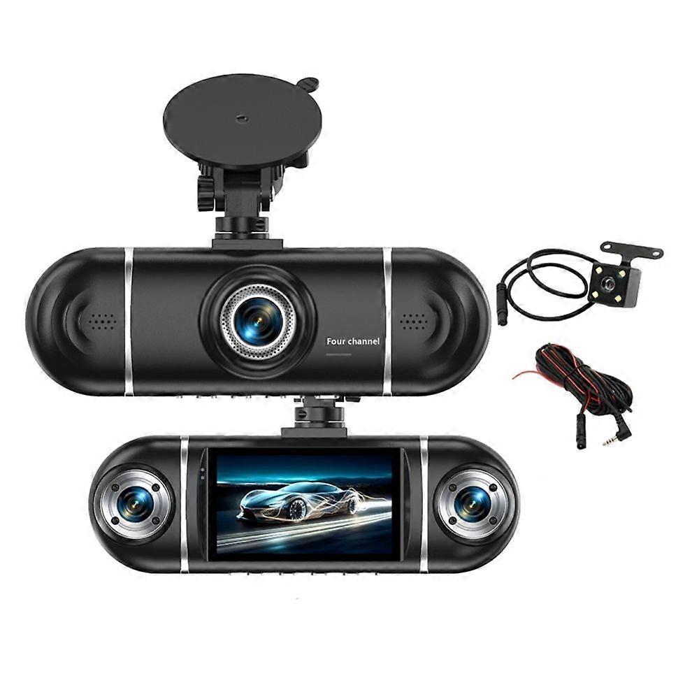 4-kanal-dashcam Für Autos Mit Wlan-app, Auto-dvr, 1080p-kameraobjektiv, Video-fahrerrekorder Und Rückfahrkamera