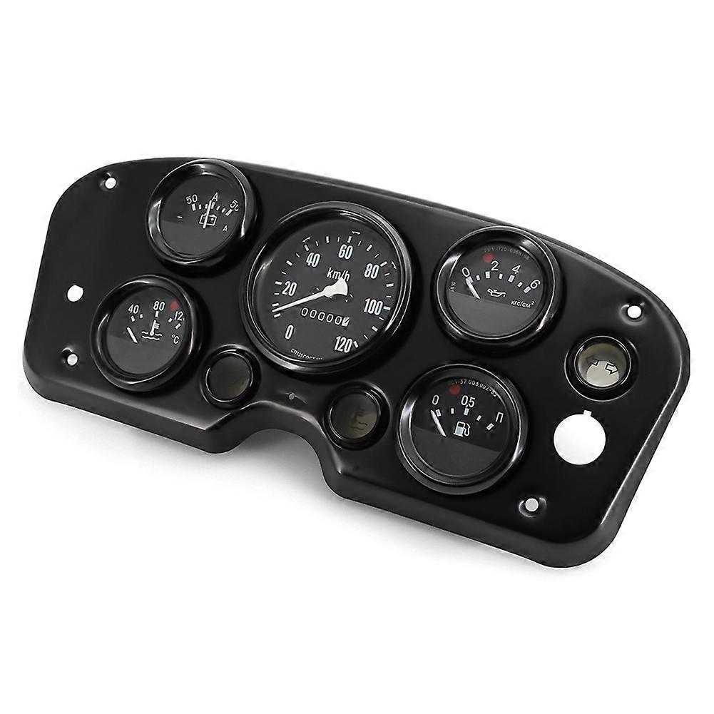 12v Universal 5-in-1 Tachometer Mit Wassertemperatur- Und Voltanzeige Für Alle Motorräder, Komplettes Instrumentenpanel, Universell