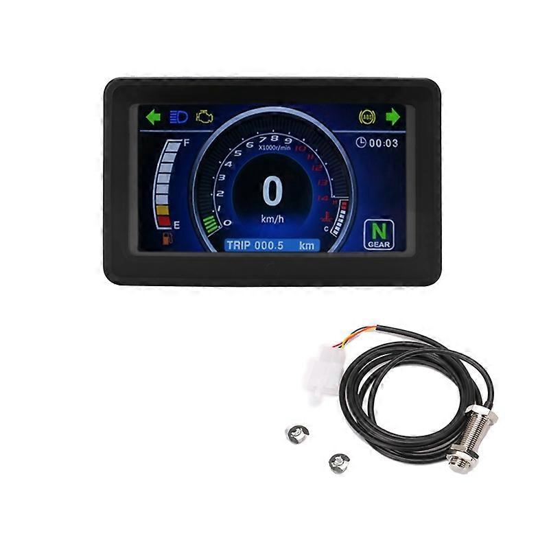 Universelles Motorrad-lcd-display-cluster, Austauschbarer Tachometer, Multifunktionsinstrument Für 1-, 2- Und 4-zylinder-motorräder