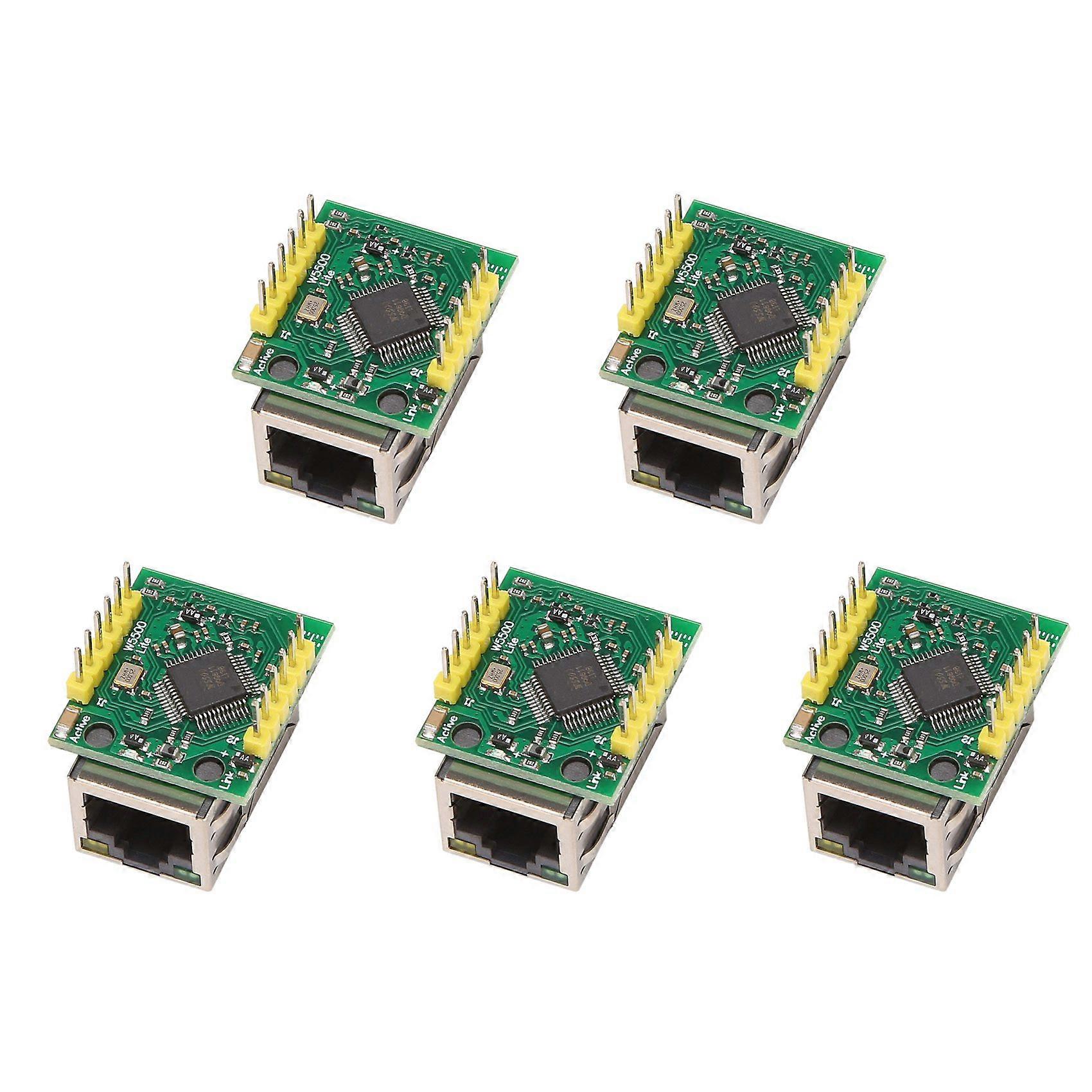 5x W5500 Ethernet-netzwerkmodul Mit Spi-schnittstelle, Kompatibel Mit Ethernet/tcp/ip-protokollen, Wiz820io