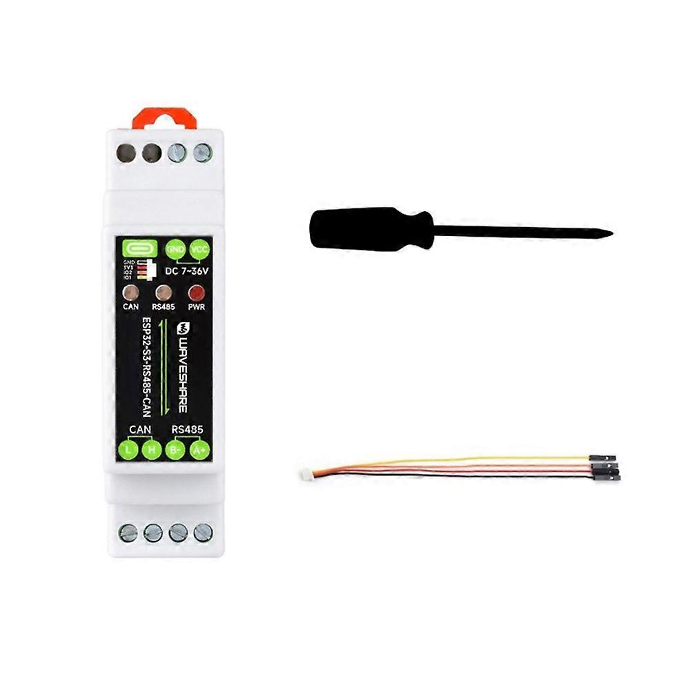 Waveshare Esp32-s3-rs485-can Bus-kommunikationsmodul, 1-kanal-wlan-bt-rs485-steuerplatine, Industrieller Isolierter Konverter