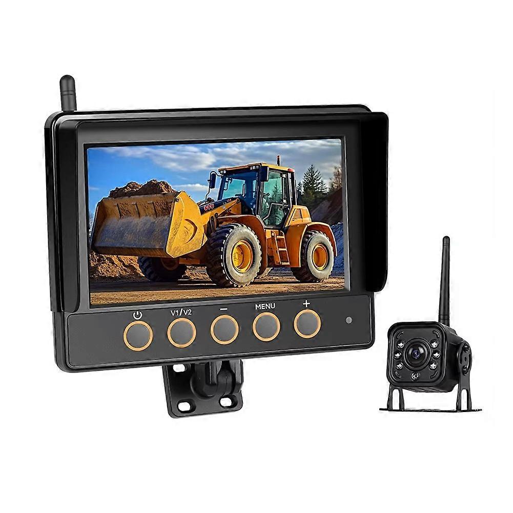 Kabellose Rückfahrkamera Für Wohnmobil, Lkw Und Anhänger, 7-zoll-720p-hd-monitorsystem Mit Antenne, Ip68 Wasserdicht, Ir-nachtsicht