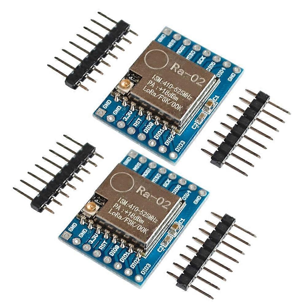 2 Stück Sx1278 Lora-modul 433 Mhz, Sx1278 Lora-modul 10 Km, Ra-02 Funkmodul, Drahtlose Spreizspektrum-übertragungsplatine