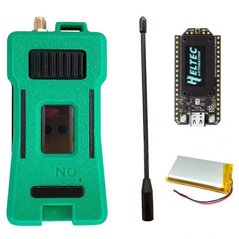 Heltec V4 Meshtastic Wifi Lora 32 Entwicklungsboard-gehäuseset Mit 3000mah Akku, Flexibler Antenne, Esp32 Sx1262, Solarbetriebenem Ble B