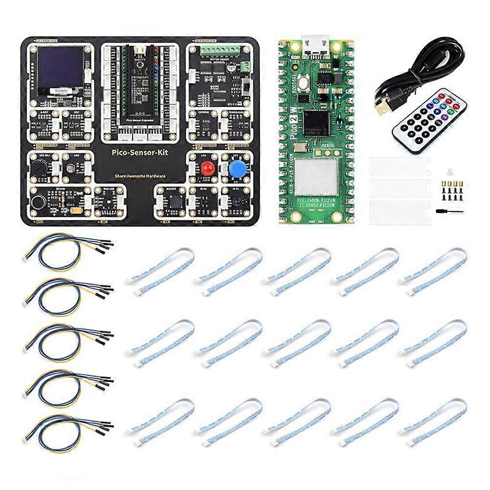 Pico 2 W Sensor-kit Für Raspberry Pi Pico 2 W Mikrocontroller-entwicklungsboard Mit Rp2350-chip, Unterstützt Wlan Und Bluetooth