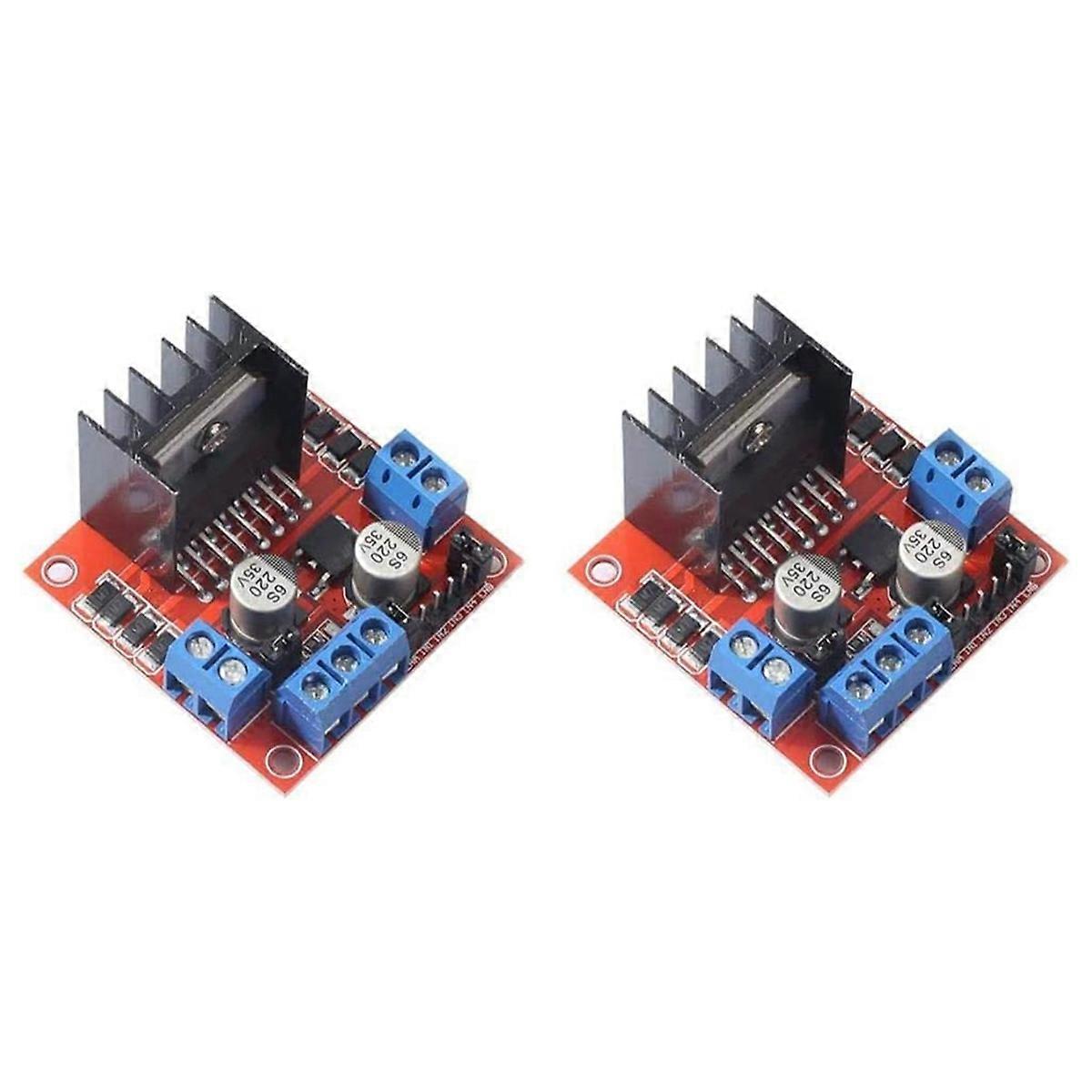 2er-pack L298n Motortreiber-controller-board-modul Dual-h-brücke Dc-schrittmotor Für Ar-duino Elektroprojekte Smart Car Roboter
