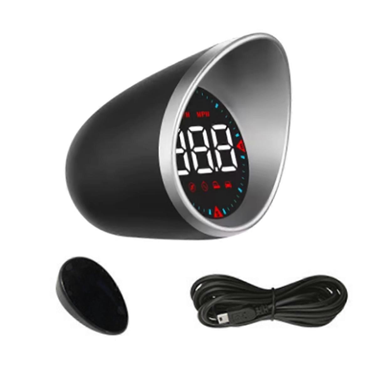 Head-up-display, Obd-multifunktionsdisplay, Geschwindigkeitsanzeige, Kilometerzähler, Kompassanzeige