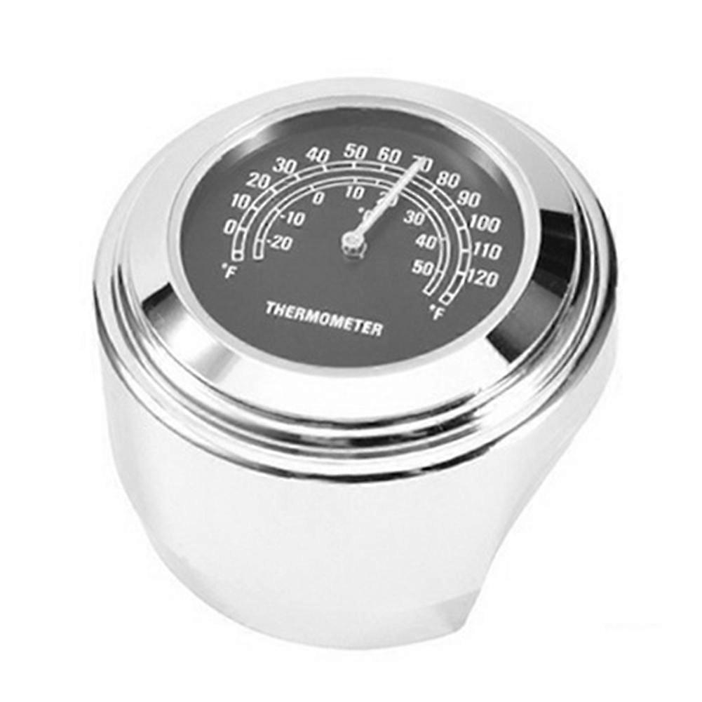 22–25 Mm Motorraduhr Mit Thermometer, Temperaturanzeige, Wasserdicht, Motorrad-styling-zubehör, Lenkerhalterung, Schwarz