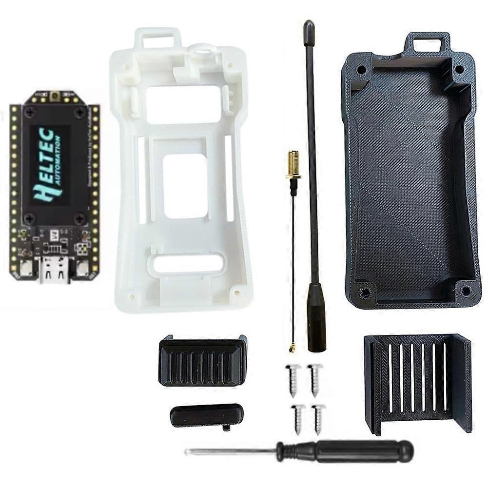 Meshtastic Heltec Wifi Lora 32 V4 Meshcore Esp32-s3 Sx1262 Entwicklungsboard-kit Mit Gehäuse, Antenne Und Solarbetriebenem Mesh-modul A